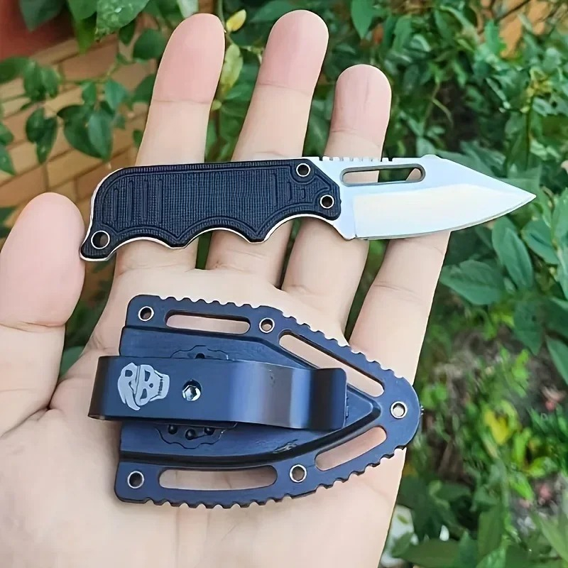 Dive Knife Titanium - Mini Fixed Blade Knife G10 Handle