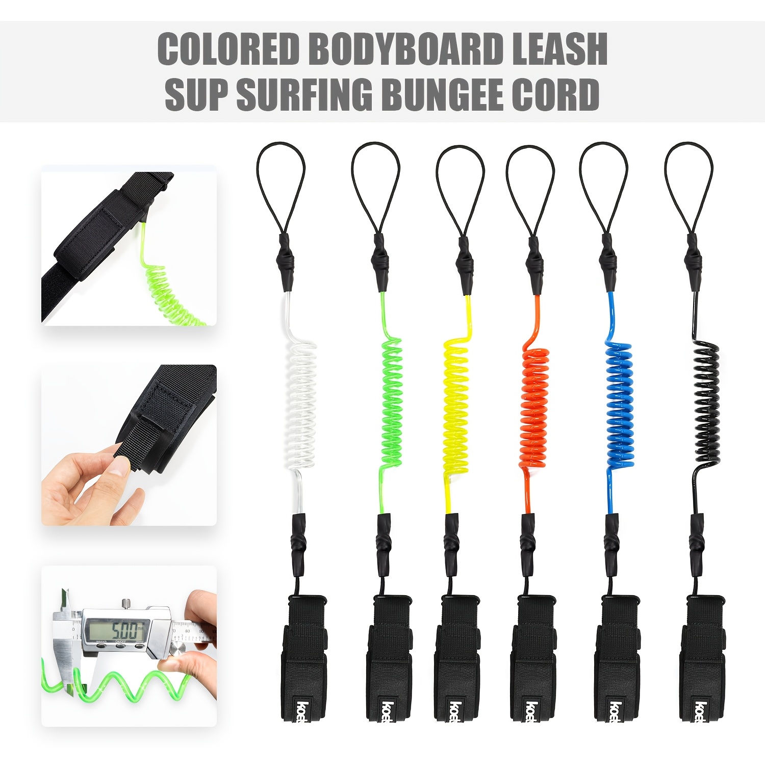 KOETSU Bodyboard Leash, 5mm TP - đánh giá và giá Stand Up Paddle Leash