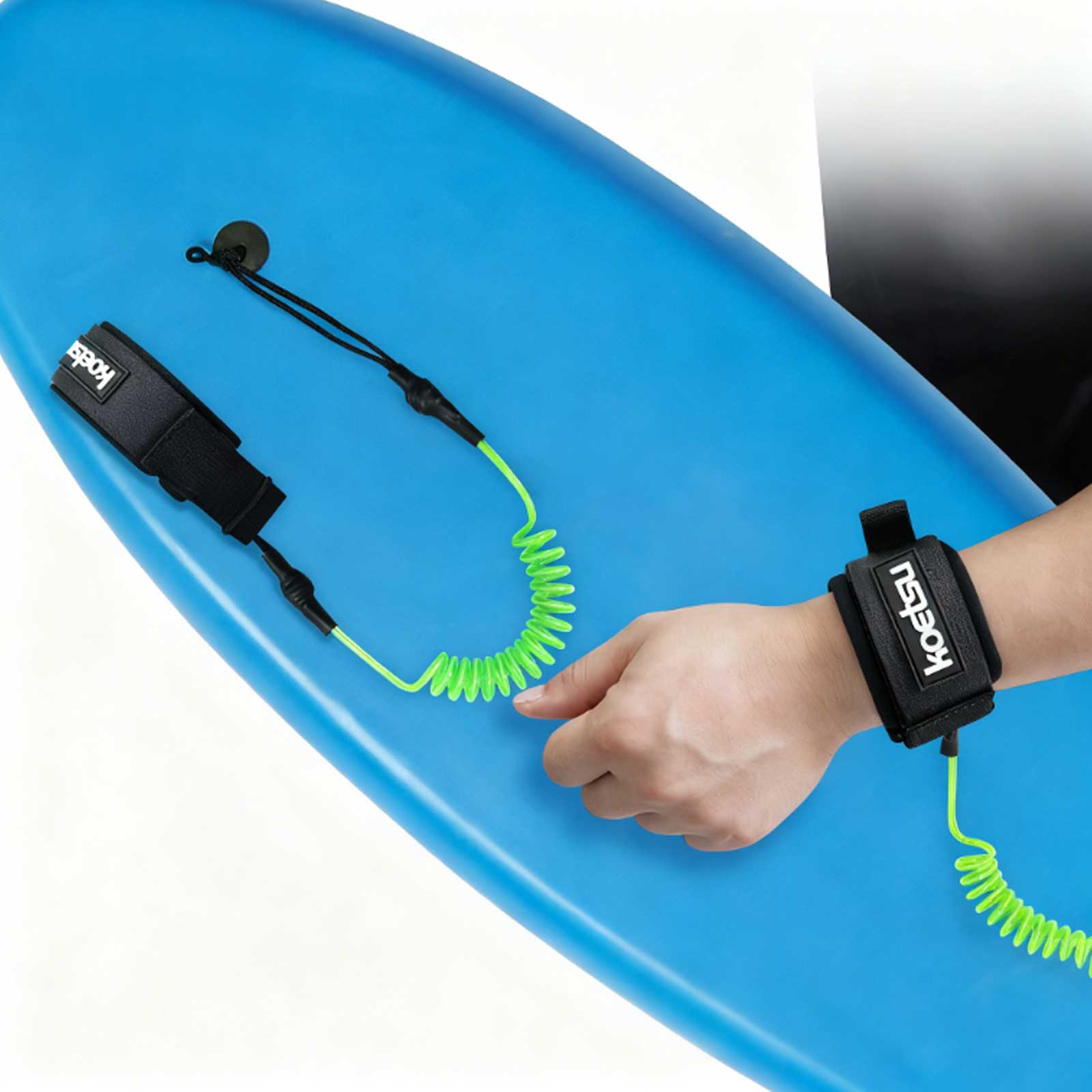 Coiled Bodyboarding Leash TPU  - đánh giá và giá Stand Up Paddle Leash