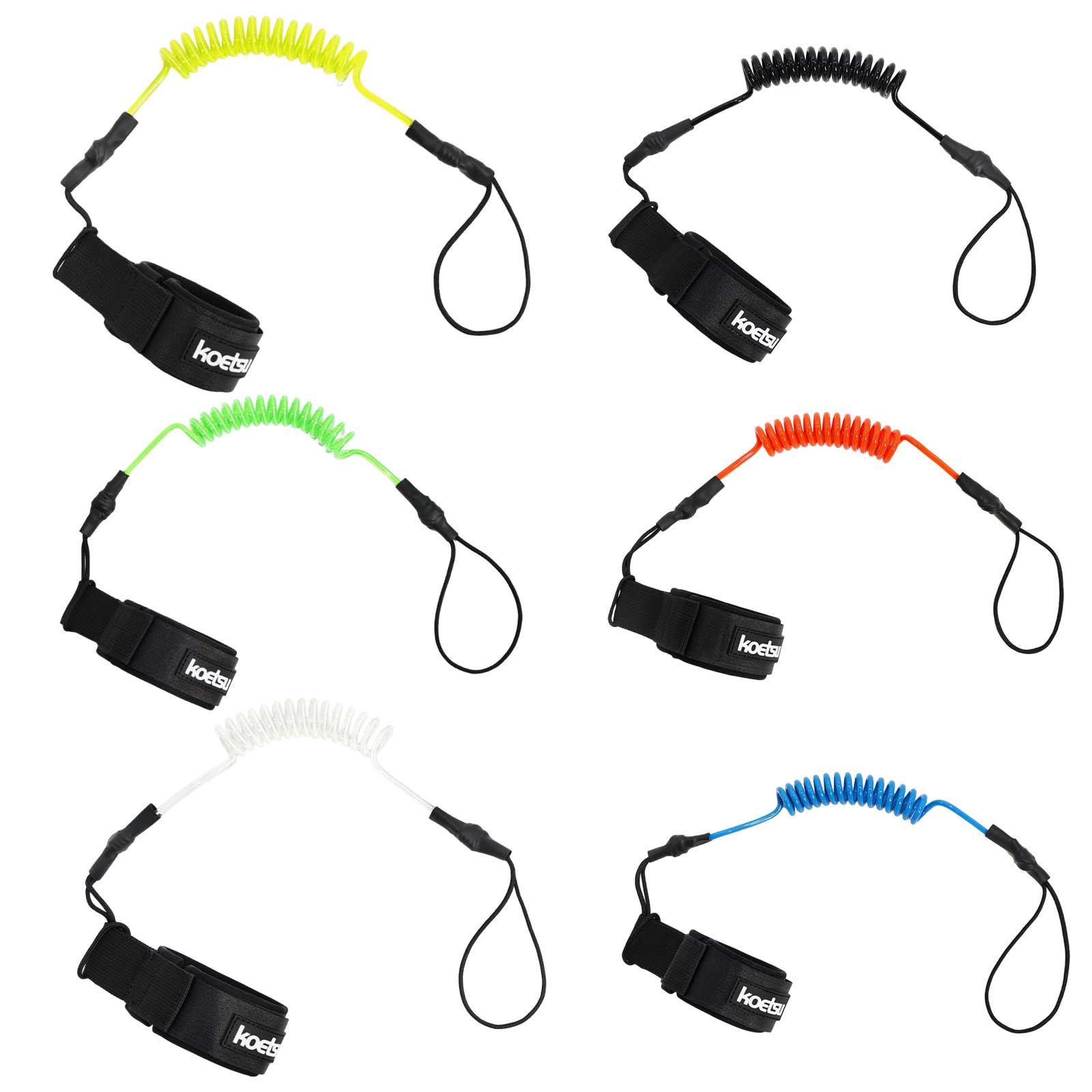 Coiled Bodyboarding Leash TPU  - đánh giá và giá Stand Up Paddle Leash