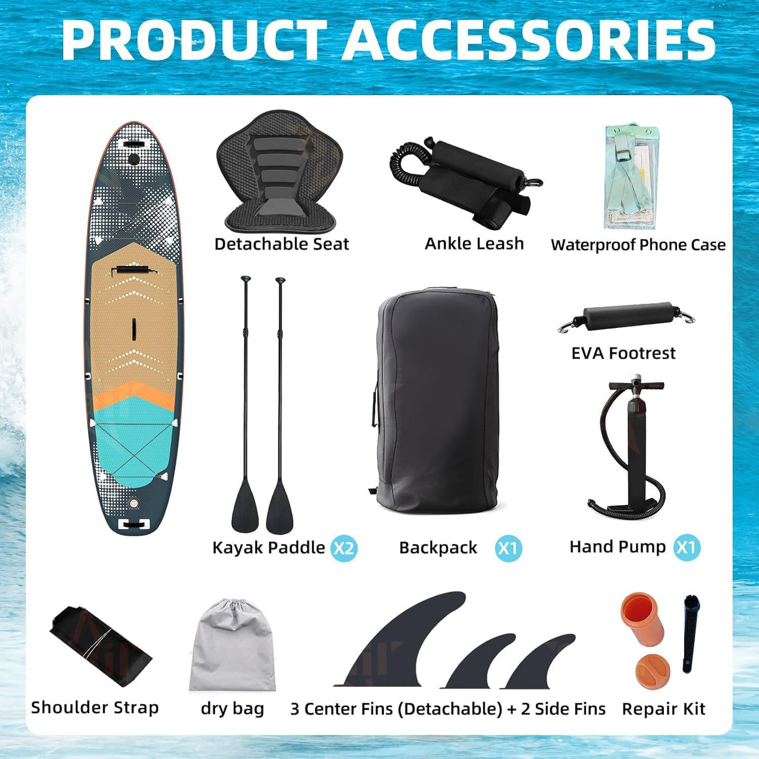 Multi-Purpose Inflatable Stand - đánh giá và giá Stand Up Paddle Leash