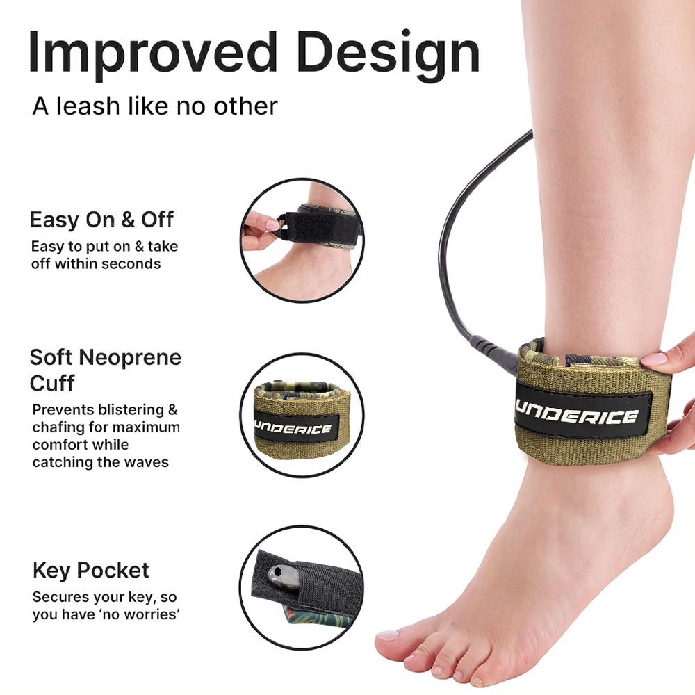 6-10ft Lướt Dây Xích SUP Dây X - đánh giá và giá Stand Up Paddle Leash