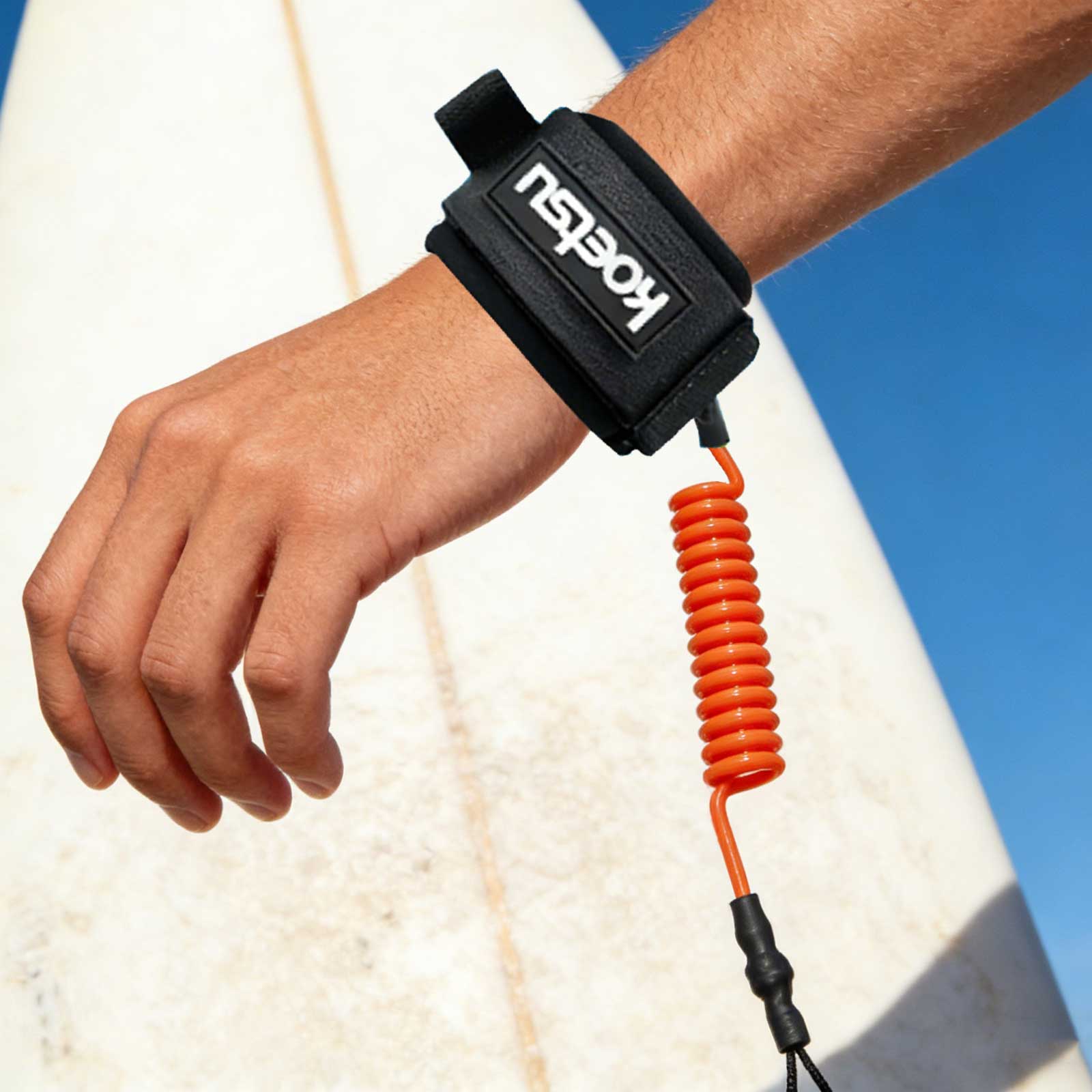 Coiled Bodyboarding Leash TPU  - đánh giá và giá Stand Up Paddle Leash