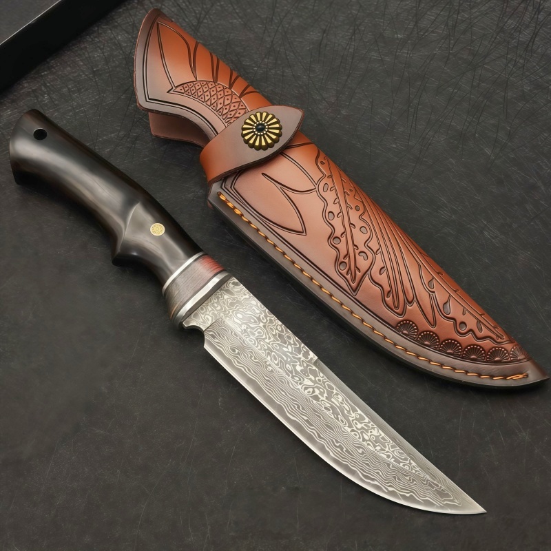 Damascus VG10 outdoor high har - đánh giá và giá Dive Knife Titanium