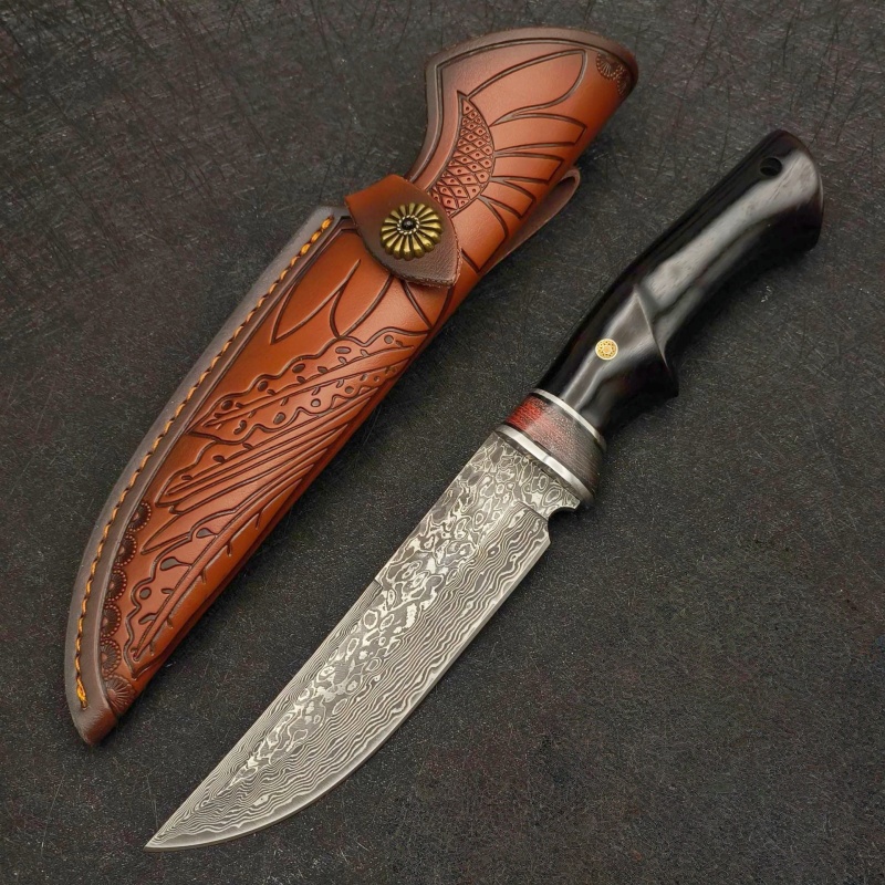 Damascus VG10 outdoor high har - đánh giá và giá Dive Knife Titanium